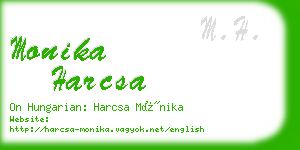 monika harcsa business card